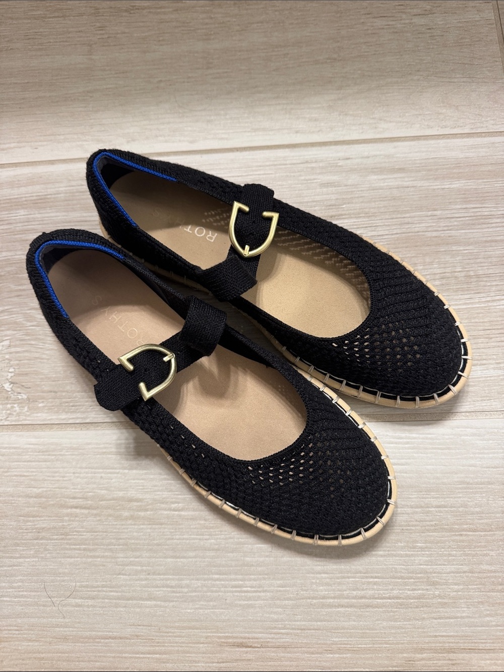 Rothy’s Black Mary Jane Espadrille size 8.5
